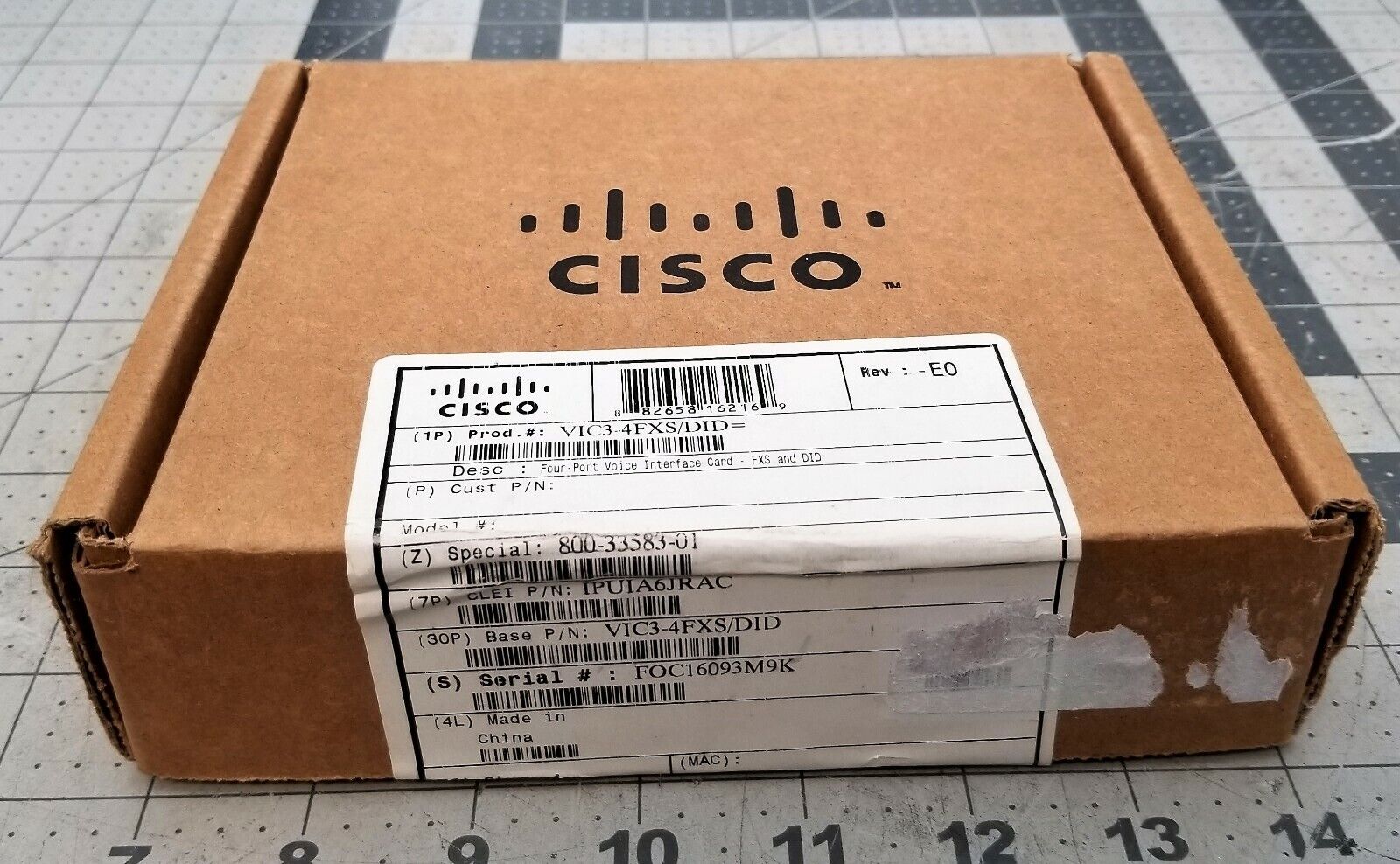 Cisco VIC3-4FXS/DID 4-Port Voice/Fax Interface Card NEW SEALED [B2BA]