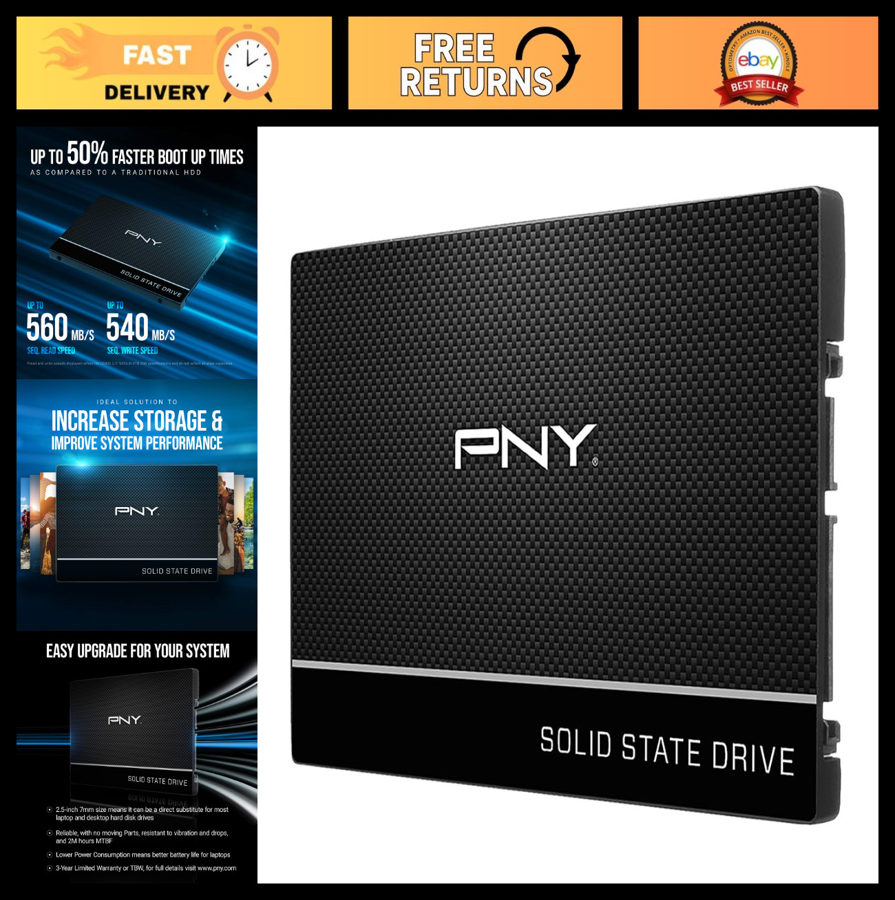 CS900 250GB 2.5" SATA III Internal SSD