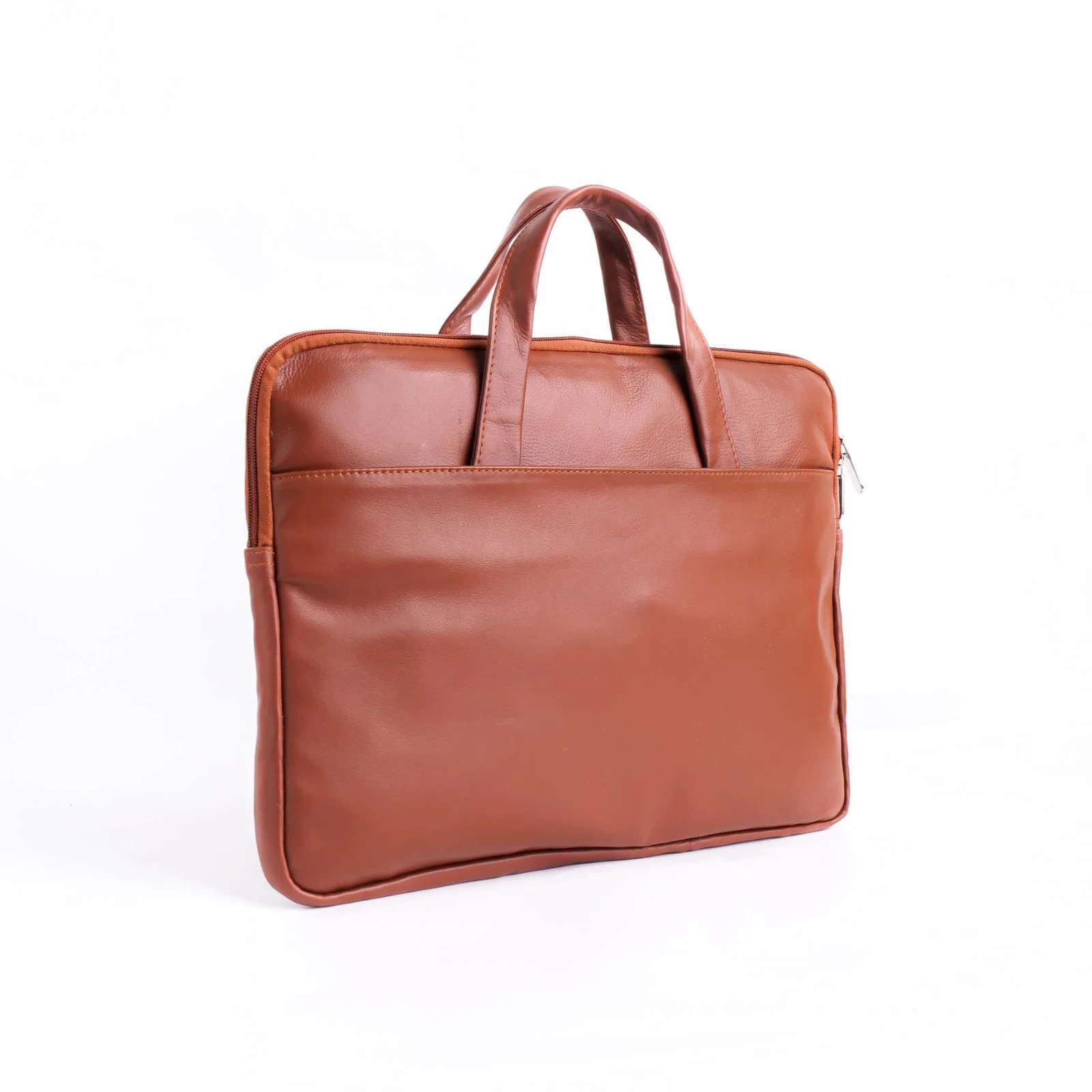 Genuine Leather Slim Laptop Bag 16” MacBook Briefcase Shoulder Strap Work Office