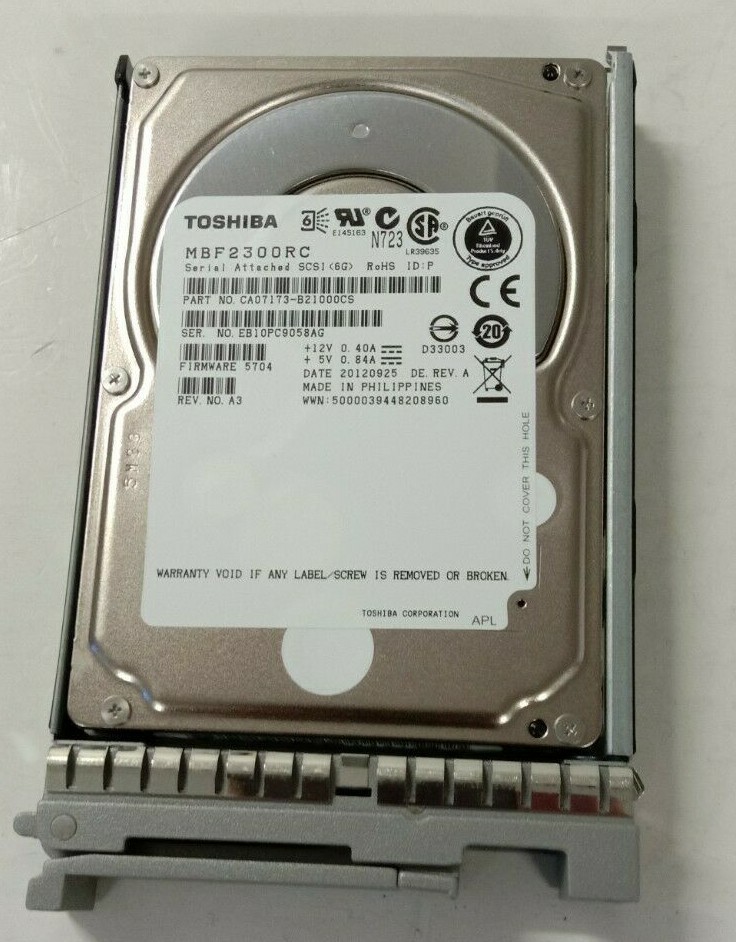 4 x CISCO 300GB SAS 10K 2.5" HARD DRIVE MBF2300RC CA07173-B21000CS A03-D300GA2 