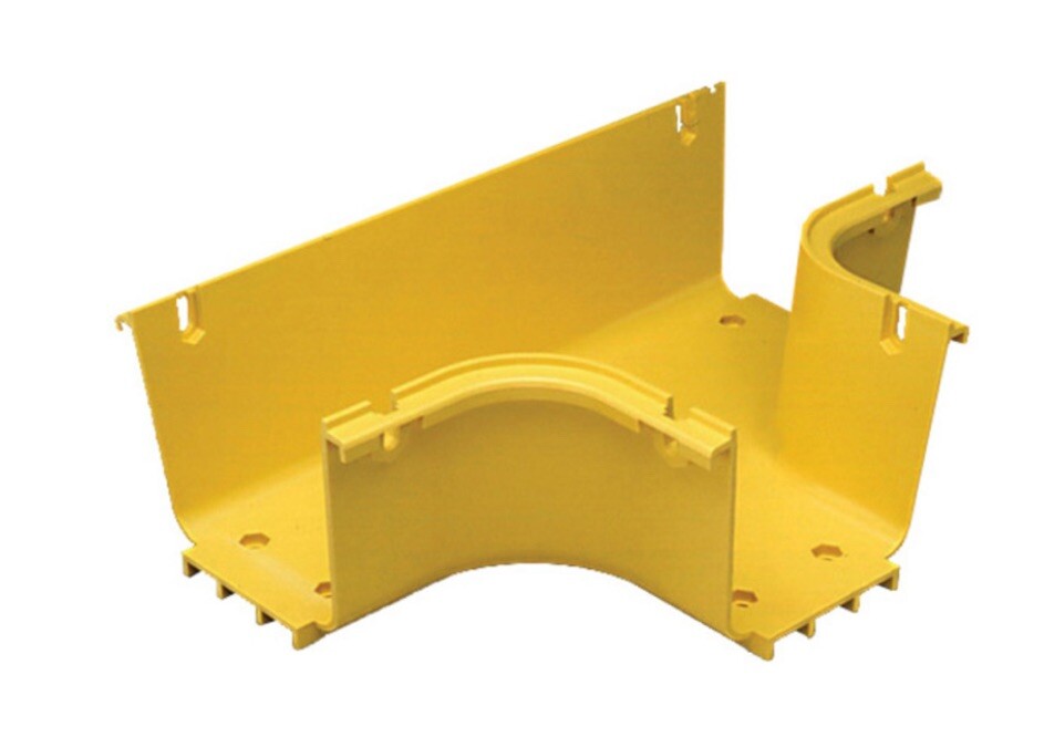 CommScope FGS-MHRT-A Yellow Horizontal Tee Section for 4x4" Fiber Raceway ~ NEW