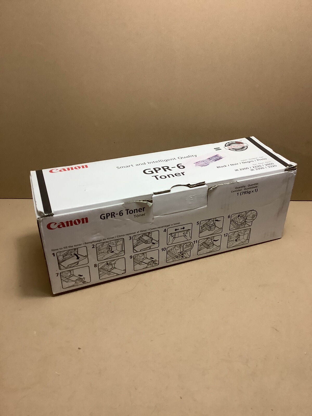 Canon GPR-6 (6647A003) Black Toner Cartridge ImageRunner  2200 2220 Genuine