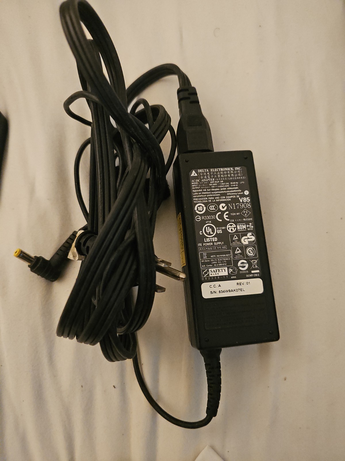  Delta 65W ADP-65VH D AC Adapter For Liteon PA-1650-86, Acer ADP-65JH DB
