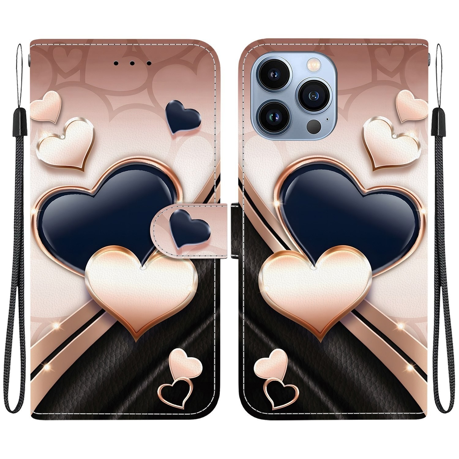 Cat Flower Bear Leopard Wallet Phone Case for iPhone 17 16 14 15 12 Pro Max Air