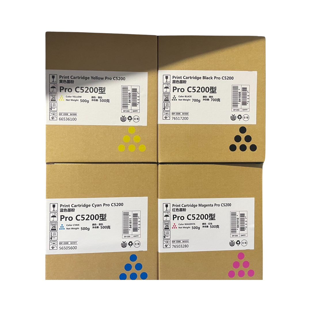 Japan Replacement Toner for Ricoh Pro C5200 C5210  Cyan, Magenta, Yellow, Black