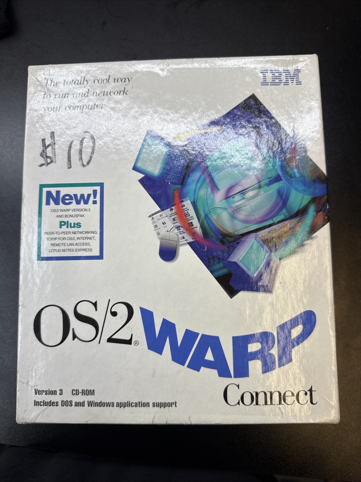 IBM OS/2 Warp Connect Version 3 CD-Rom Vintage Computer Software