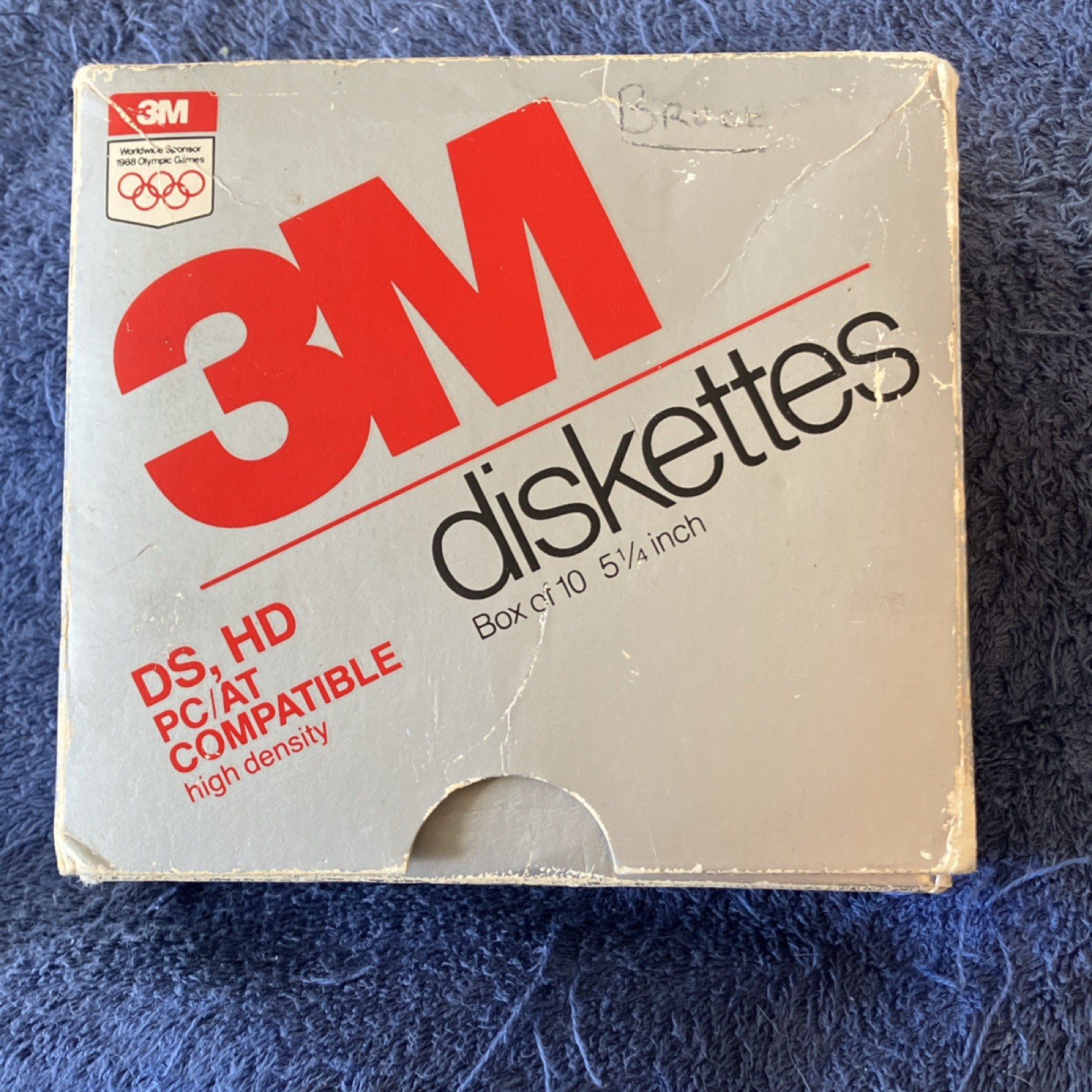 Vintage 3M DS HD 5.25 Inch Floppy Diskettes Box of 10 with 5 additional 