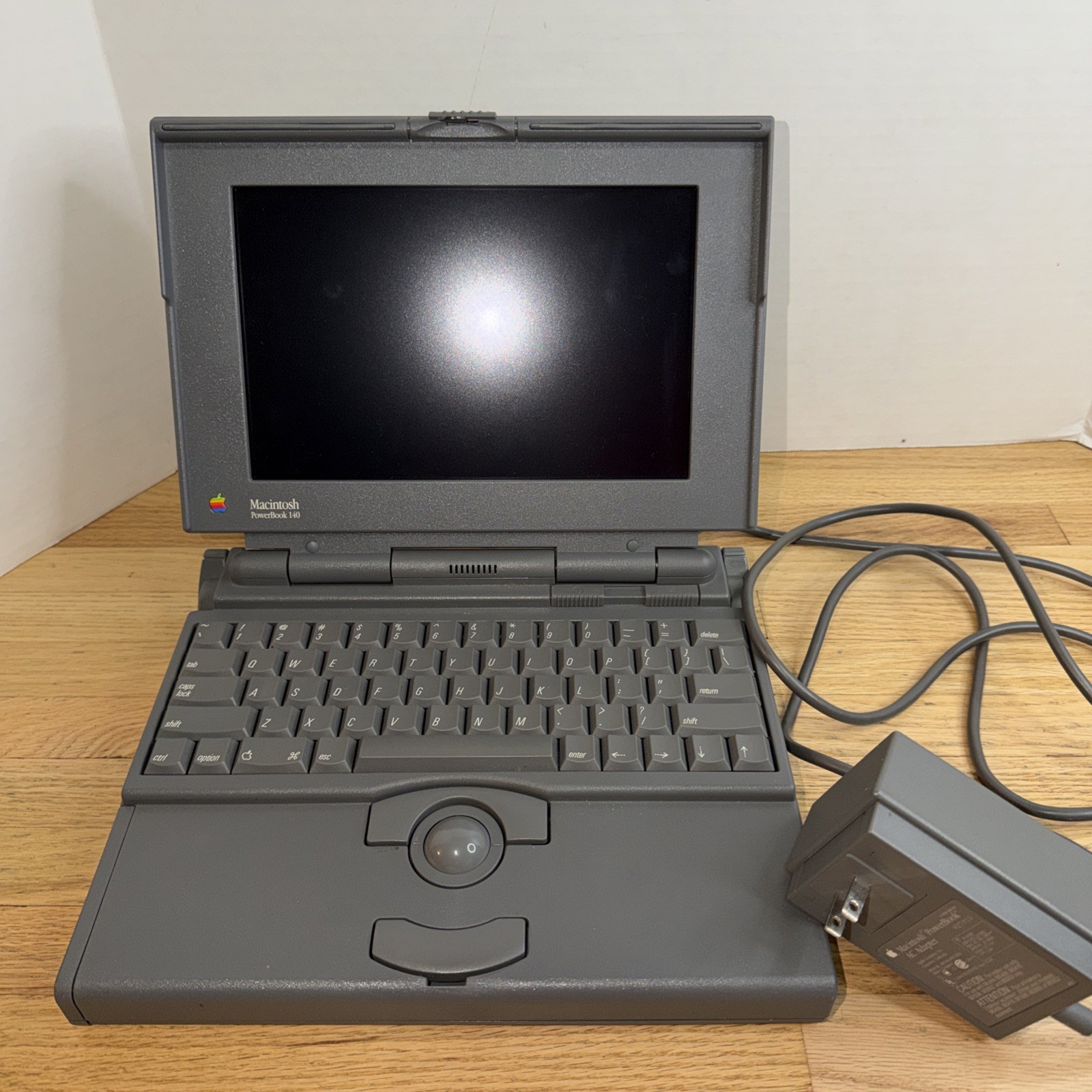 VTG 1991 Apple Macintosh PowerBook 140 Laptop AC Adapter Parts Repair READ