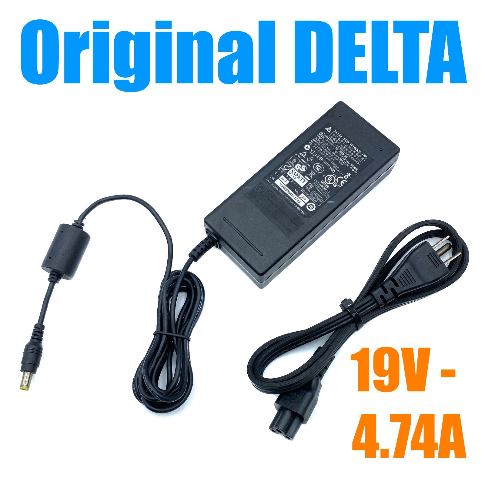 Original Delta 90W AC Adapter Power Supply ADP-90CD DB 19V 4.74A