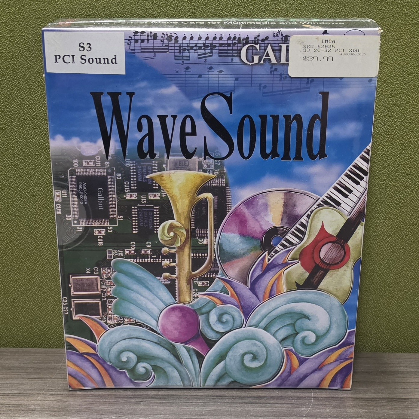SEALED Gallant WaveSound S3 PCI Sound Card Vintage Big Box Retro PC - 