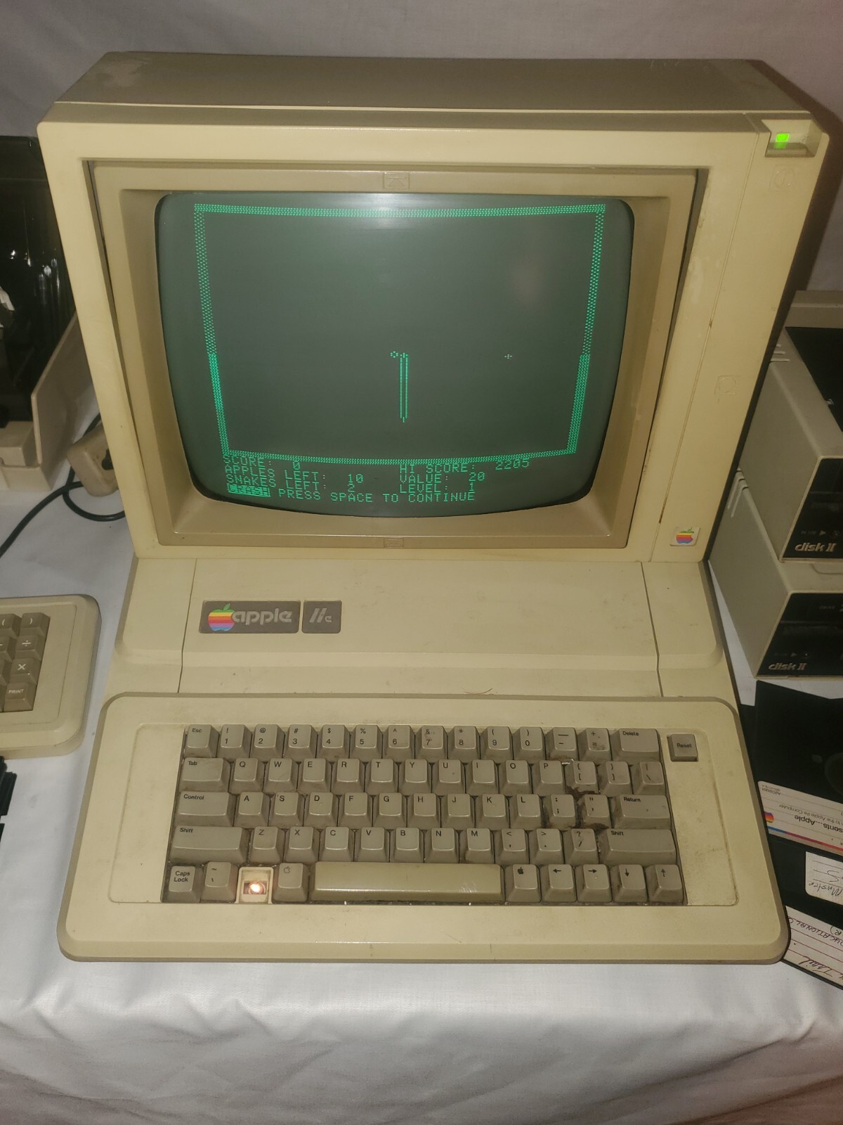 Vintage Apple IIC  Computer
