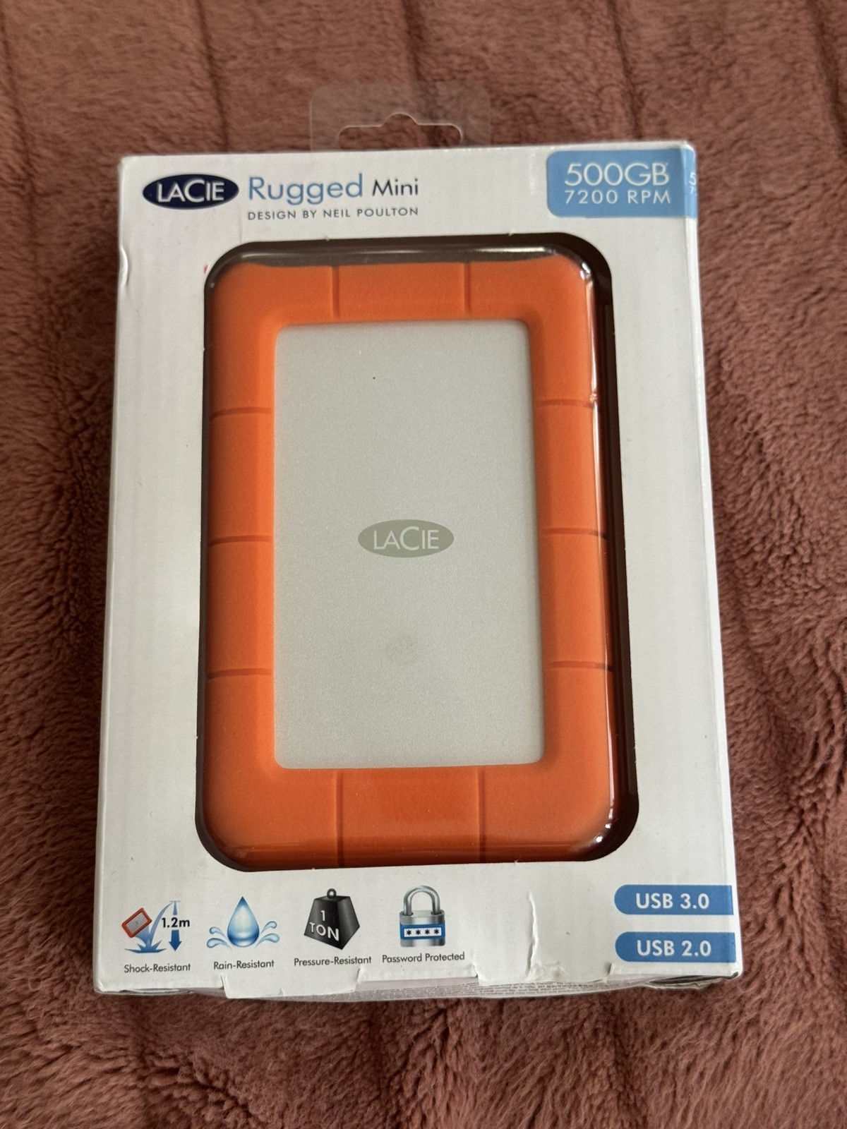🔥 LaCie Rugged 500GB Thunderbolt USB 3.0 Portable External Drive [NEW #2]