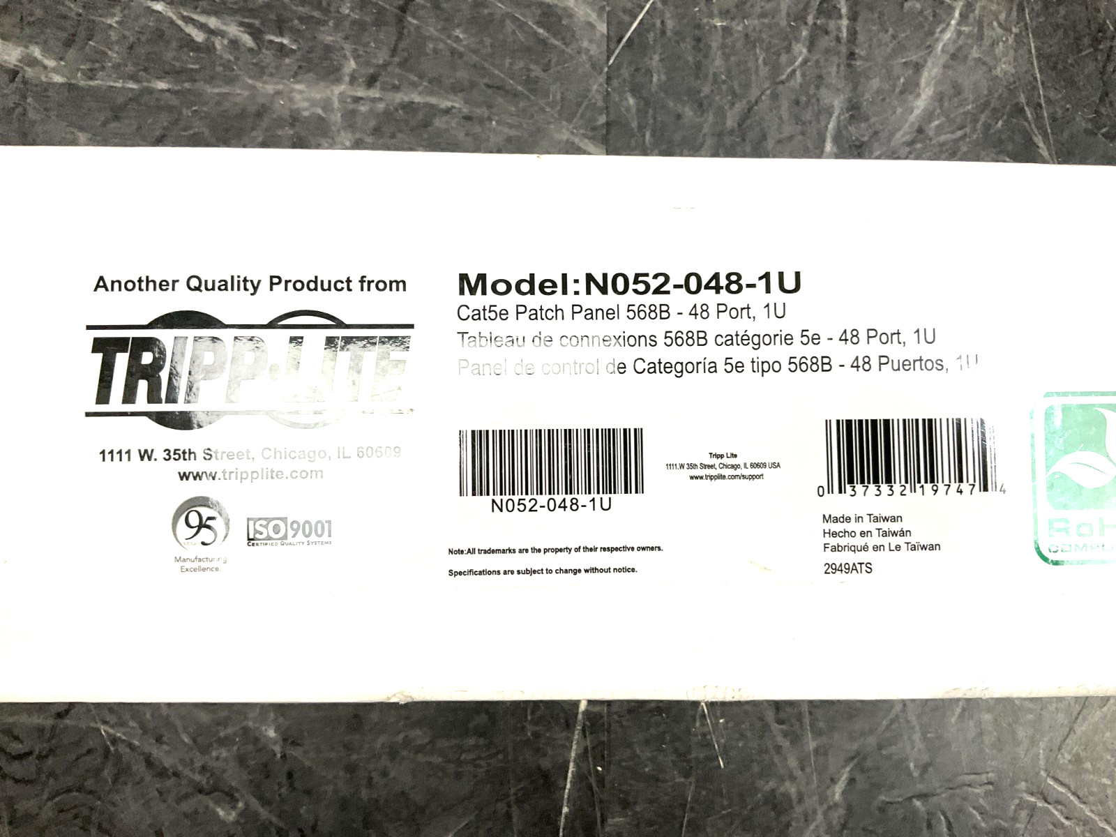 TrippLite 48 Port Cat5 Rack Mount N052-048-1U ✅ ❤️️ ✅ ❤️ BRAND NEW SEALED