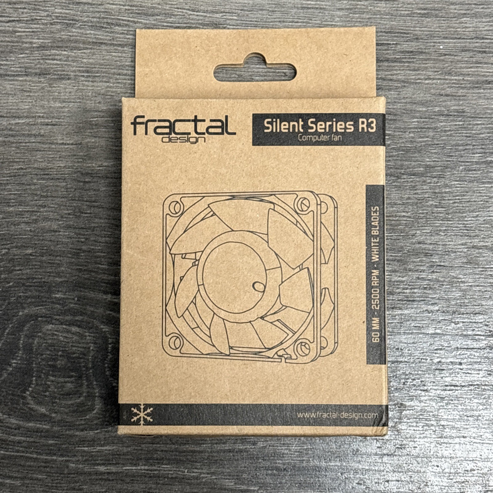 Fractal Design Silent Series R3 60mm Case Fan – Quiet Cooling, 3-Pin Connector​