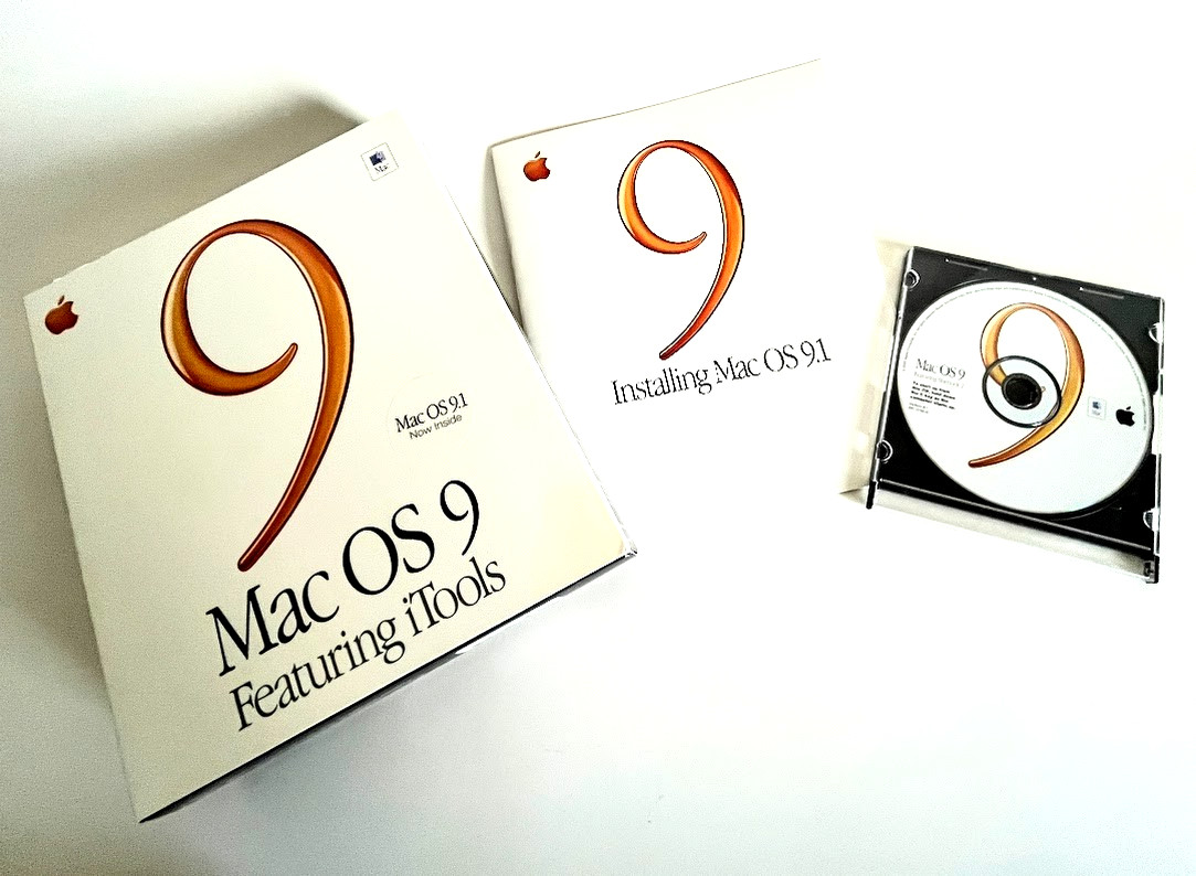 Apple Mac Vintage OS 9 OS 9.1 Software Box Set CD iTools Sherlock Original NM