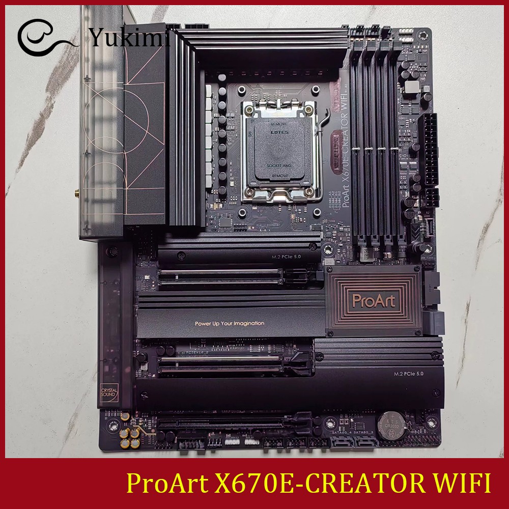 FOR ASUS ProArt X670E-CREATOR WIFI DDR5*4 192GB AMD AM5 HDMI Ｍotherboard Test OK
