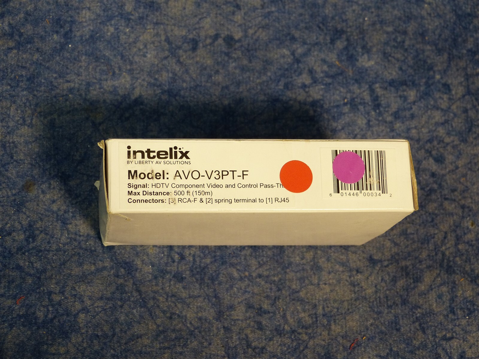 Intelix AVO-V3PT-F Component Video Pass Through Balun Active Plus Balun G58