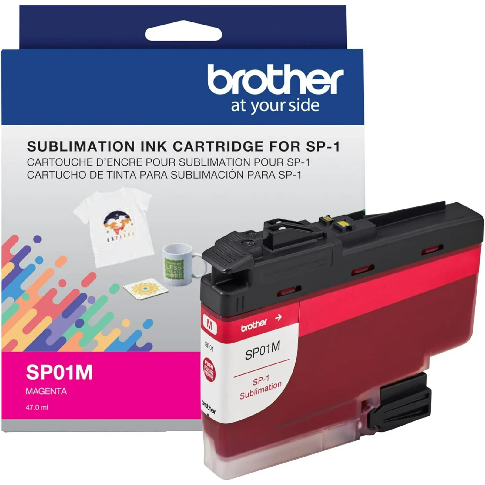 Brother Genuine Sublimation Ink Cartridge, SP01MS, Magenta, Standard Yield,