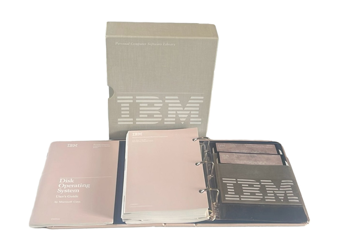Vintage 1983 IBM DOS 2.10 6024120 5.25" Disk Operating System Original Manual Tk