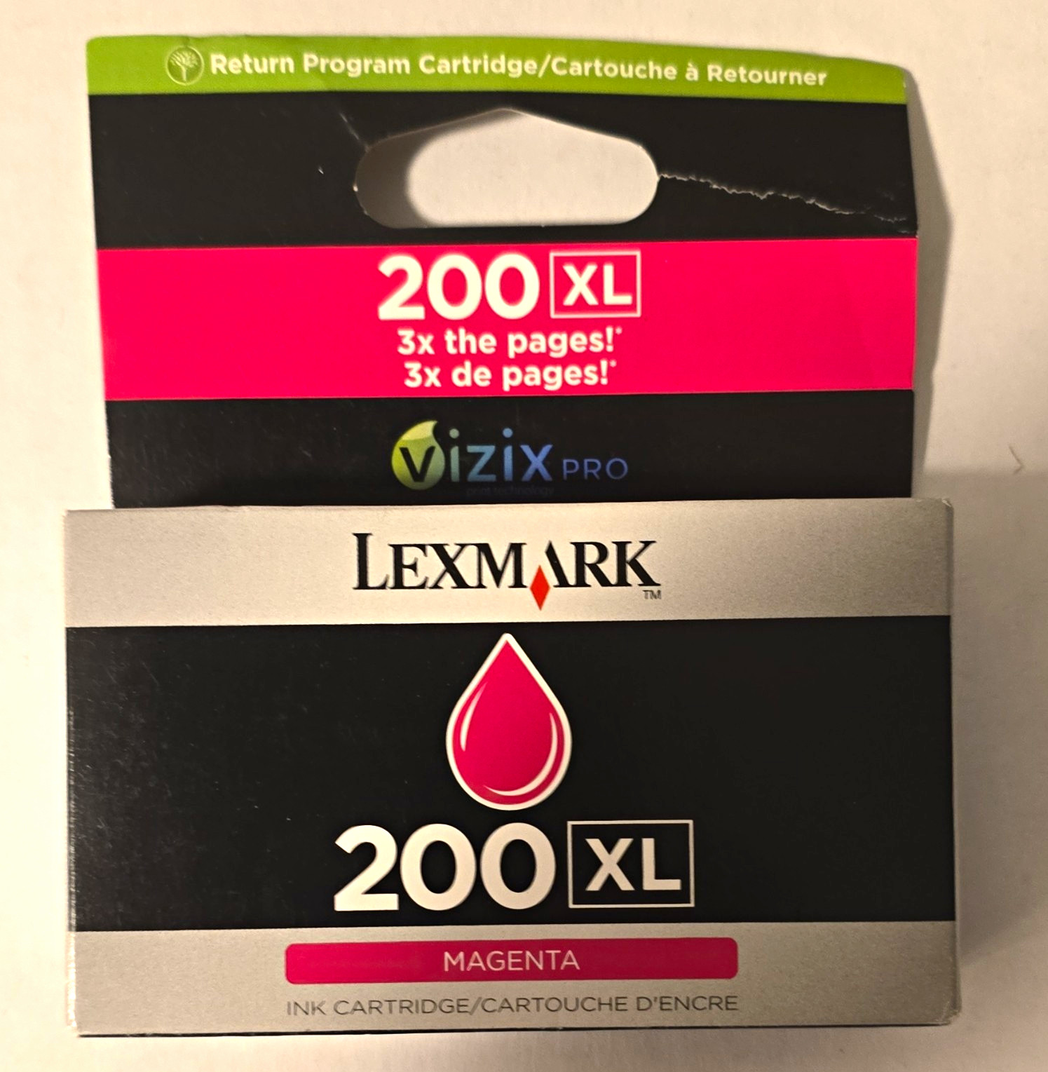 Lexmark 200XL Genuine Original Magenta Ink Cartridge Return Program