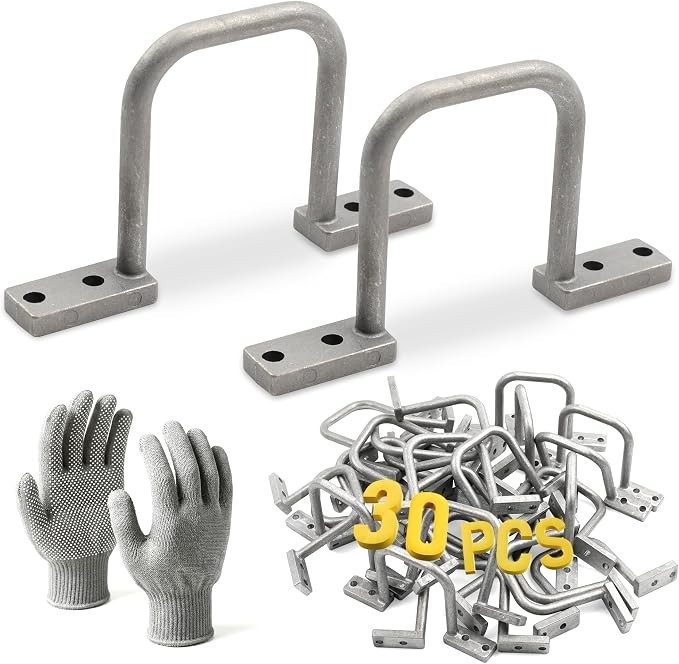 30 Pcs Cable Management D Ring - 2 Inch D Ring Aluminum Cable Distribution Ri...