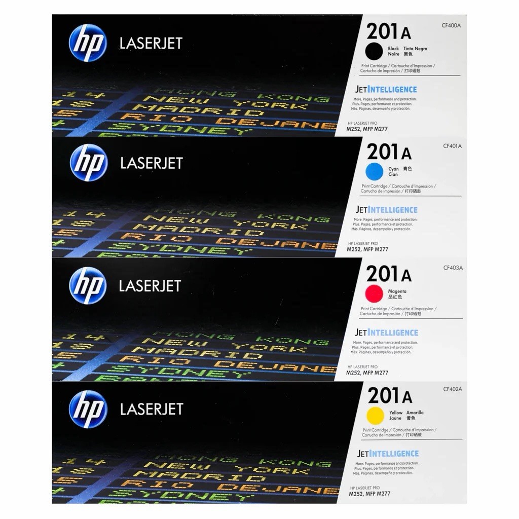 HP 201A CF400A CF401A CF402A CF403A CMYK 4 Pack OEM Toner Set
