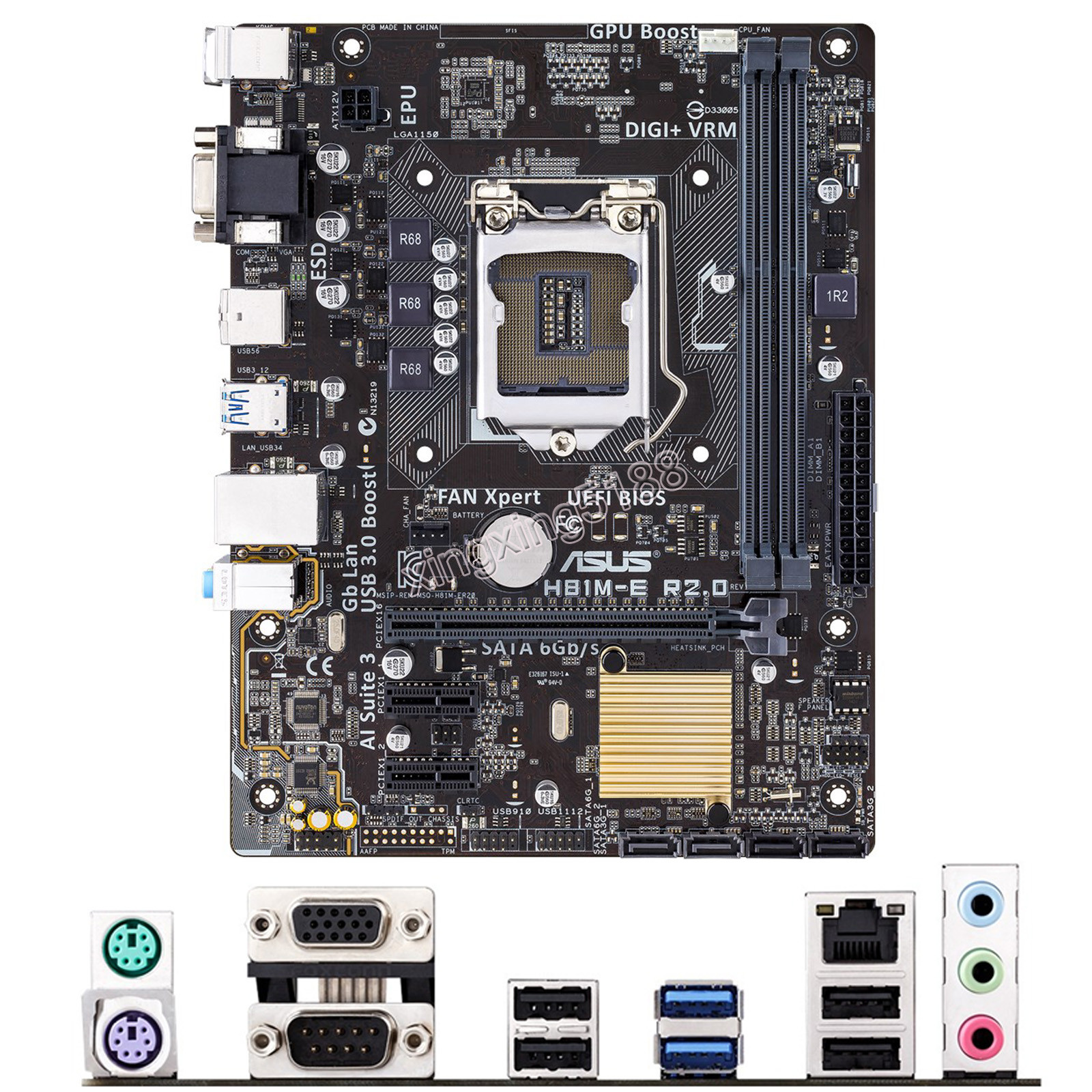 For ASUS H81M-E R2.0 Intel Socket LGA 1150 uATX PC Motherboard DDR3 Mainboard