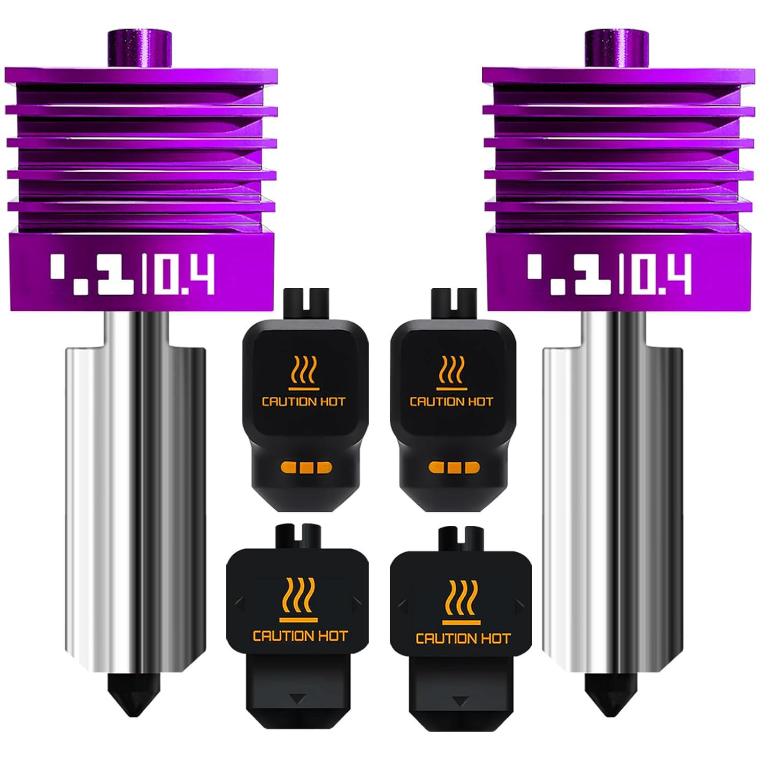 2PK MPVD Hotend 0.4Mm for Bambu Lab X2D/P2S H2/A1 Series Nozzle Upgrade
