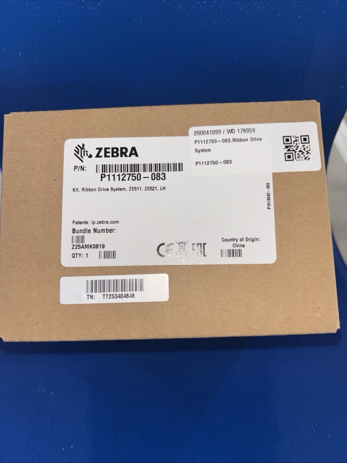 Zebra P1112750–083 Kit, Ribbon Drive System, ZE511, ZE521, LH ￼