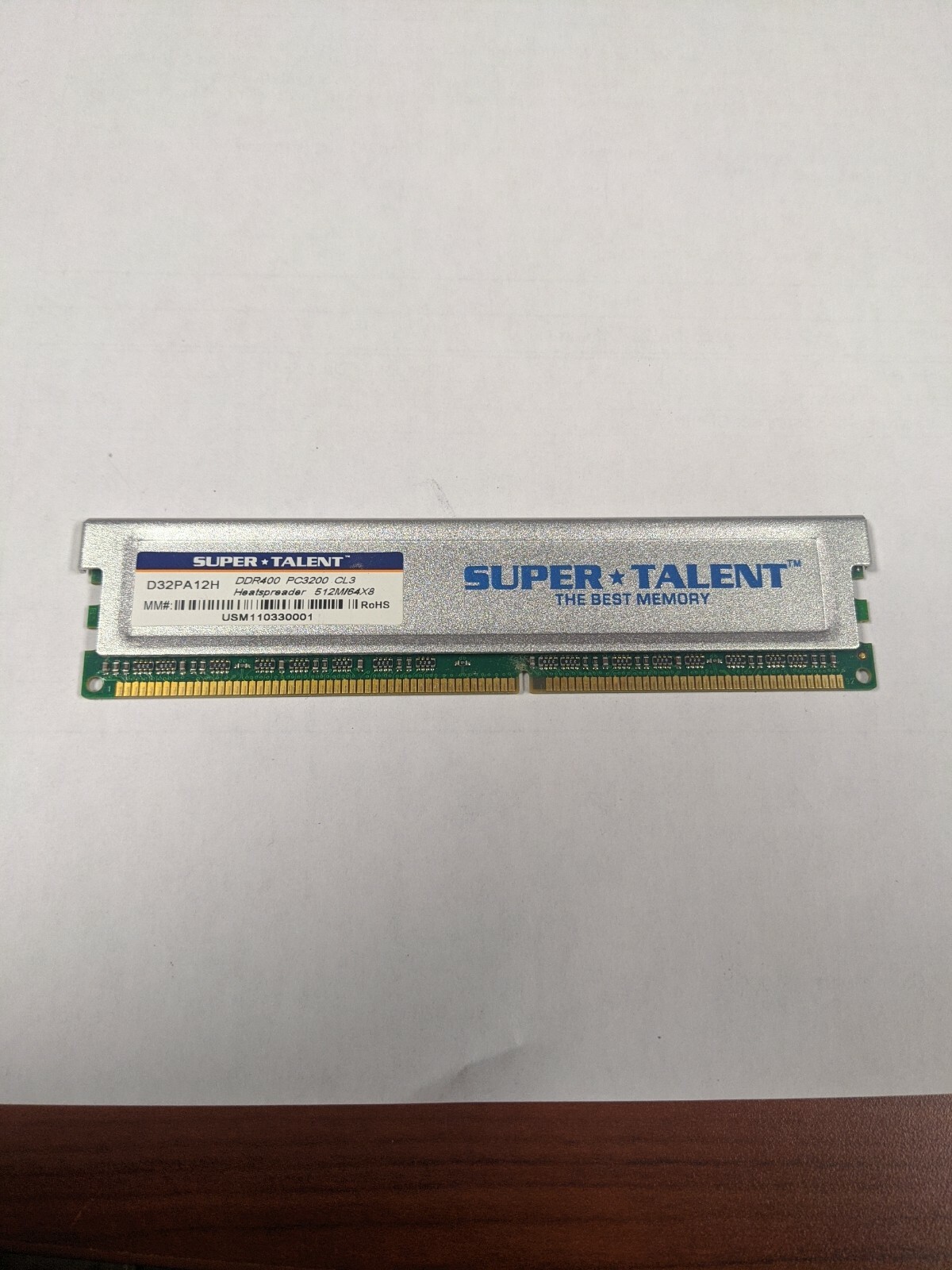512 MB Super Talent DDR 400 512 MB PC3200 CL3 RAM D32PA12H