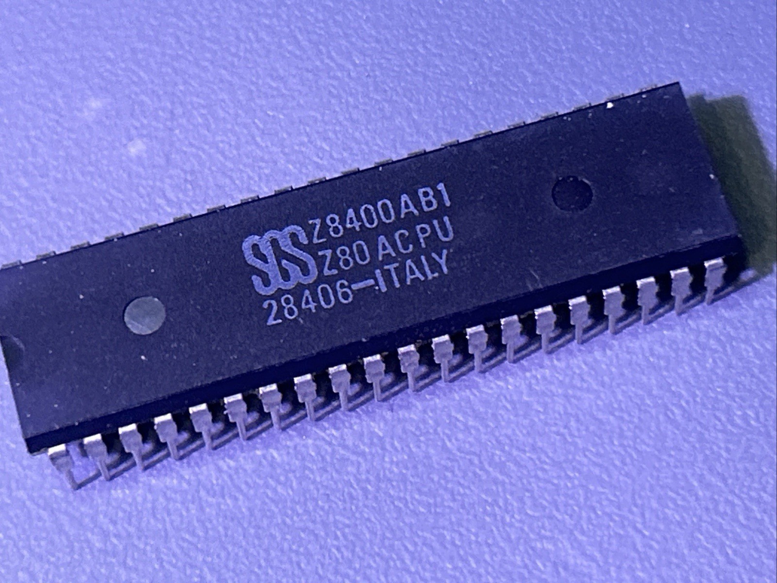 NOS SGS Z80A CPU, Z8400AB1 (4MHz Zilog Z80A)