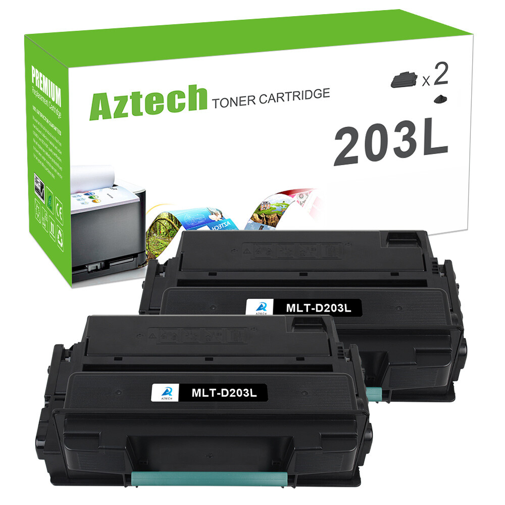 2PK MLT-D203L D203L Black Toner For Samsung ProXpress M3870FW M4020ND M4070FR