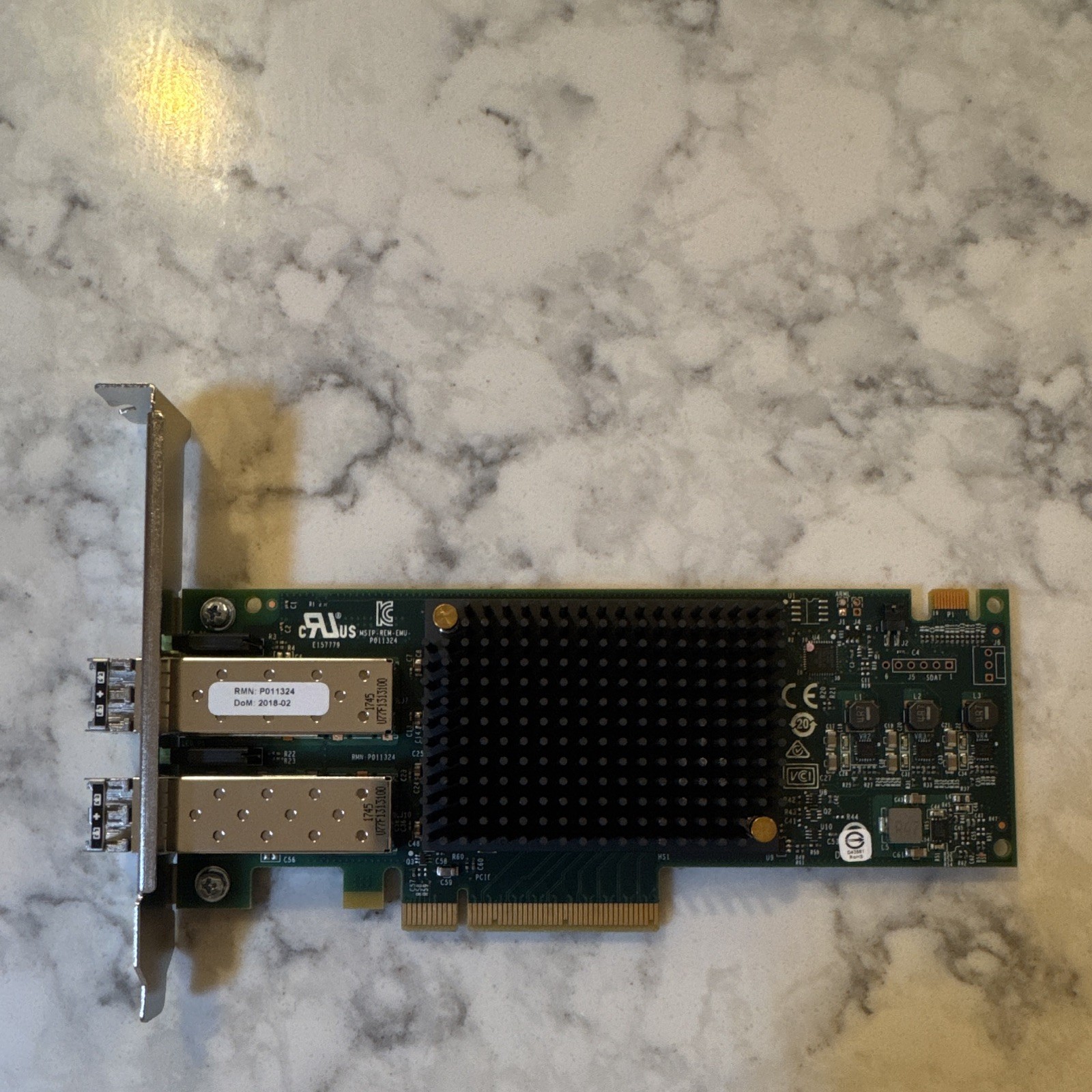 QLogic Dell 05H4YH QLE2742L-DEL 32GB PCIe HBA Adapter with High Profile Bracket