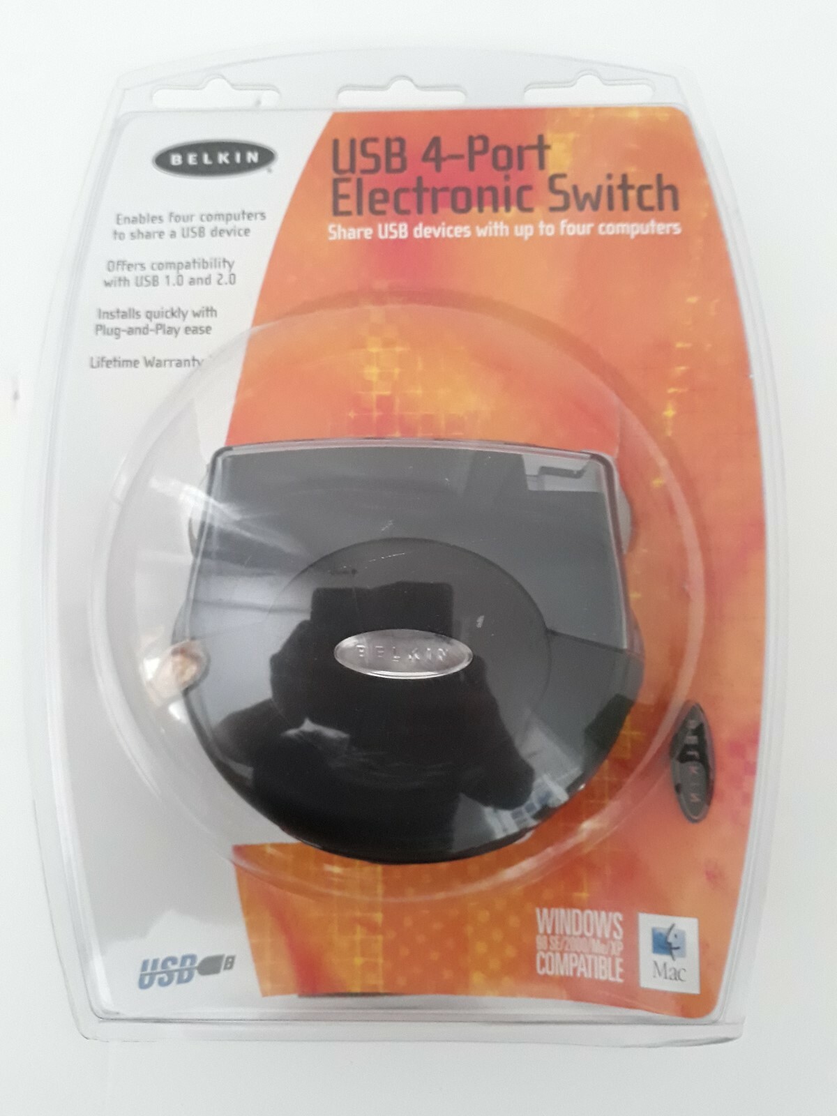 New Belkin USB 4-Port Electronic Switch