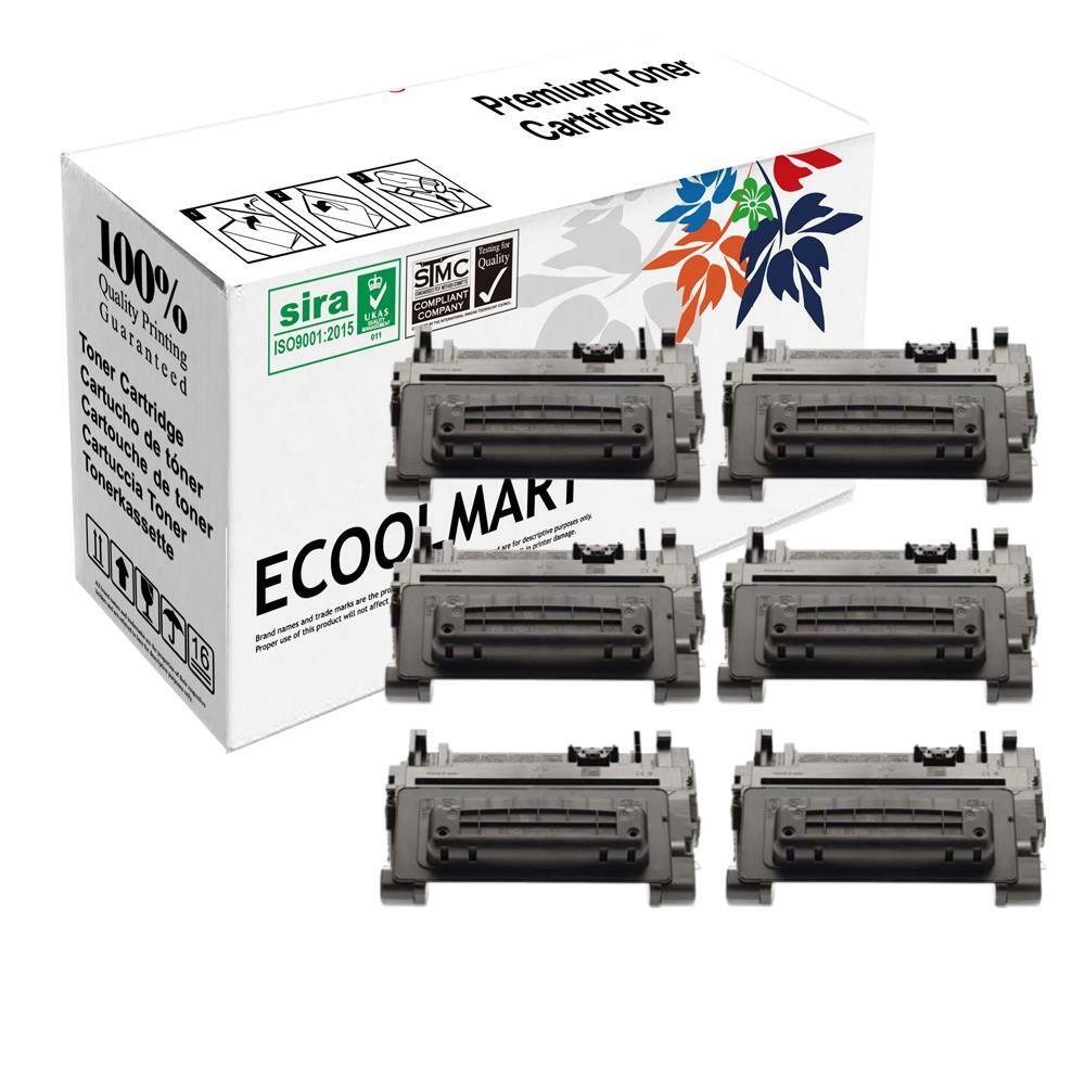 6 pack CE390A Toner Cartridge fits HP Enterprise M4555f MFP M4555h Printer