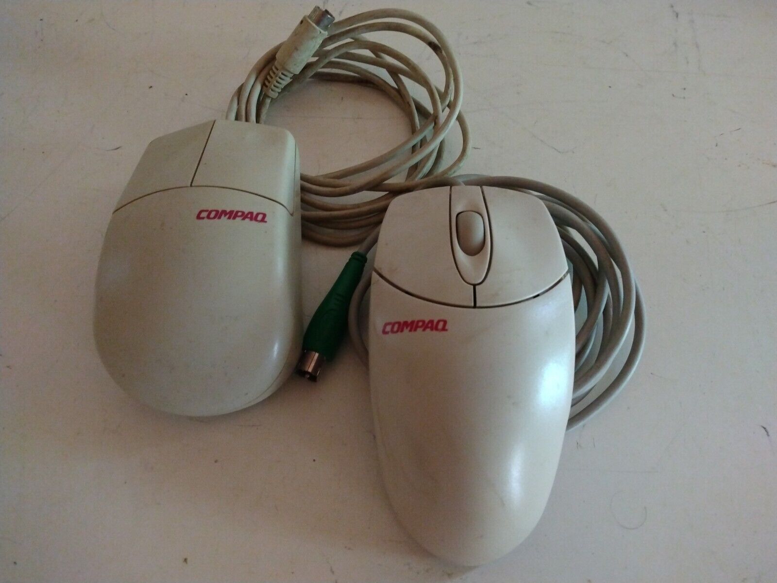 Compaq PS2 Mouse Lot of Two