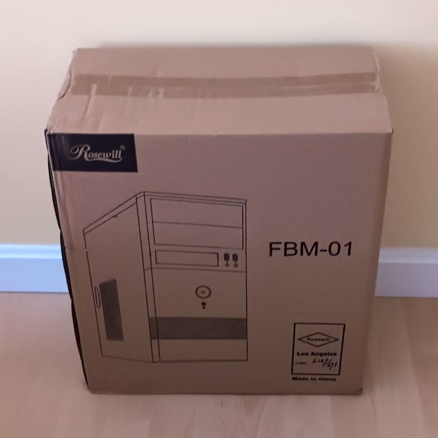 Rosewill FBM-01 MicroATX Mini Tower PC Case Black Steel, 500W PSU, USB/Audio