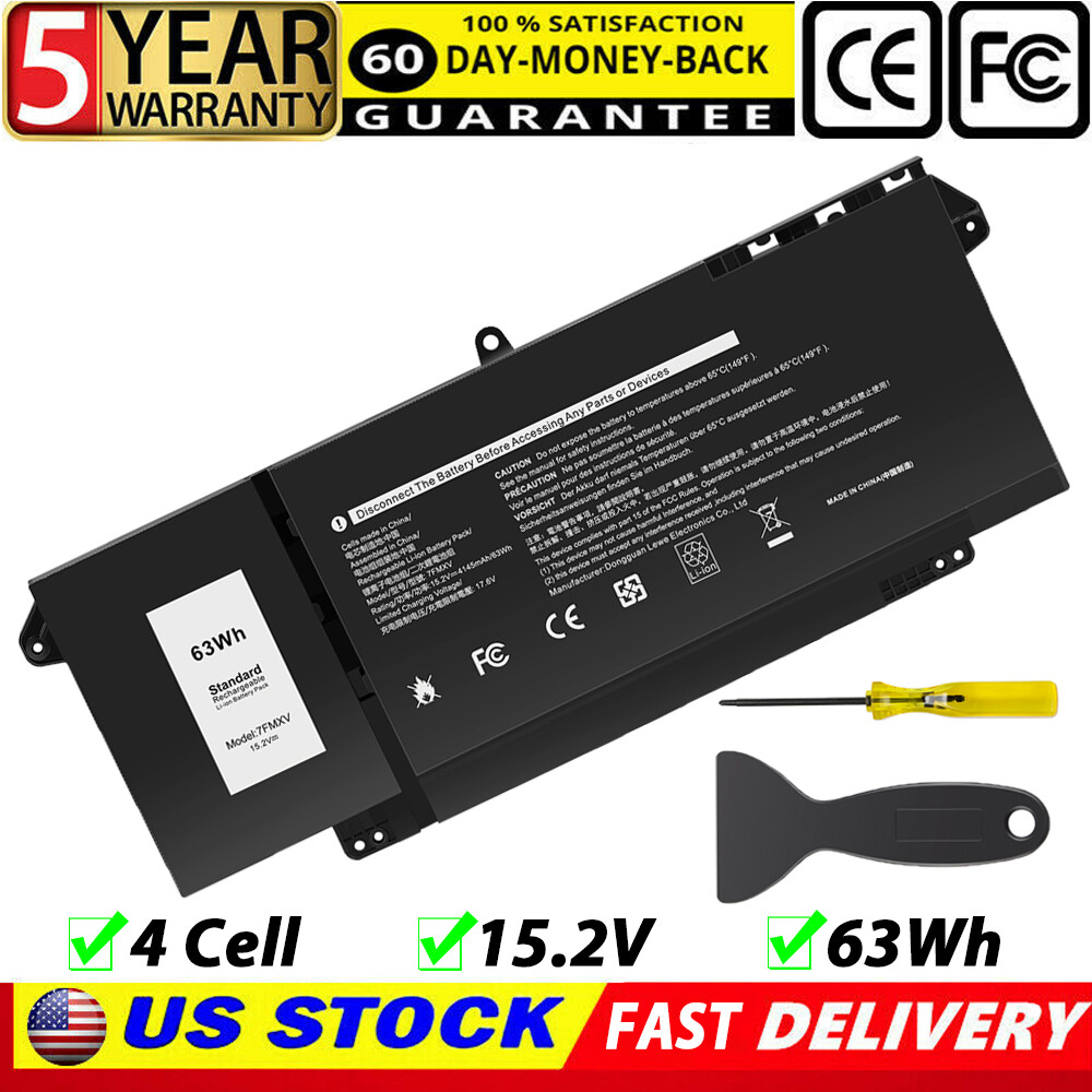 Laptop Battery For Dell 7FMXV Replacement Battery For Select Latitude Models -