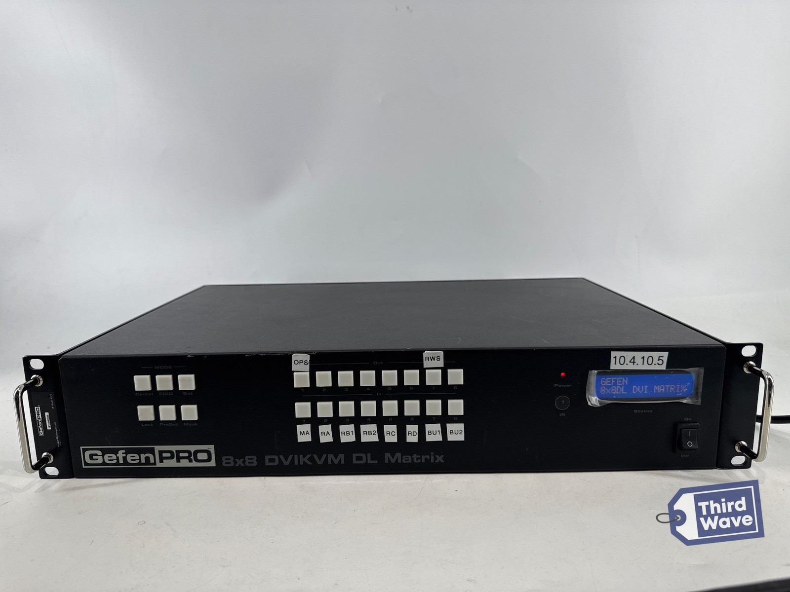Gefen 8x8 DVI KVM Dual Link Matrix Switch Push Button Black