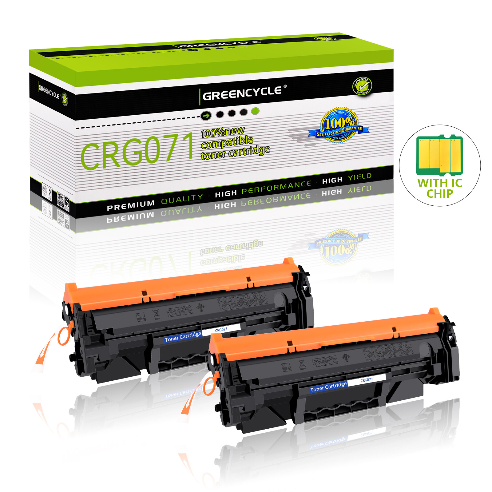 2PK CRG071 Compatible Toner Cartridges Work with Canon imageCLASS MF270 MF272dw