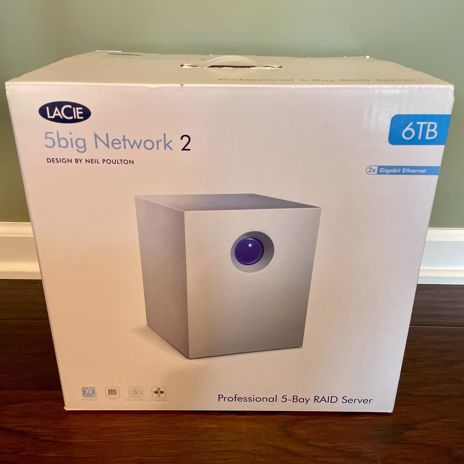 LaCie 5big Network 2 NAS 5 Bay Network Attached Storage - 6TB - All Original