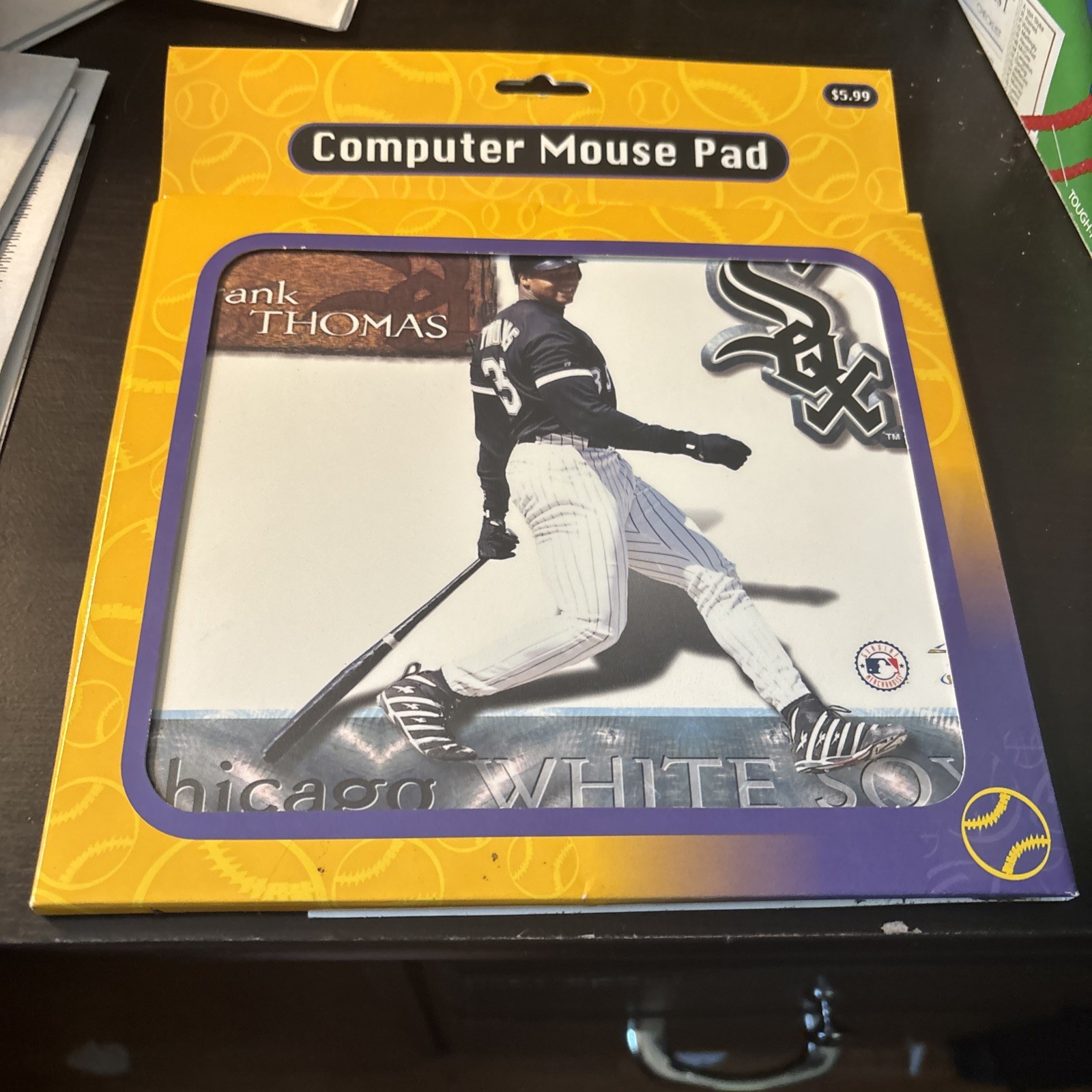 Baseball Frank Thomas Computer Mouse Pad