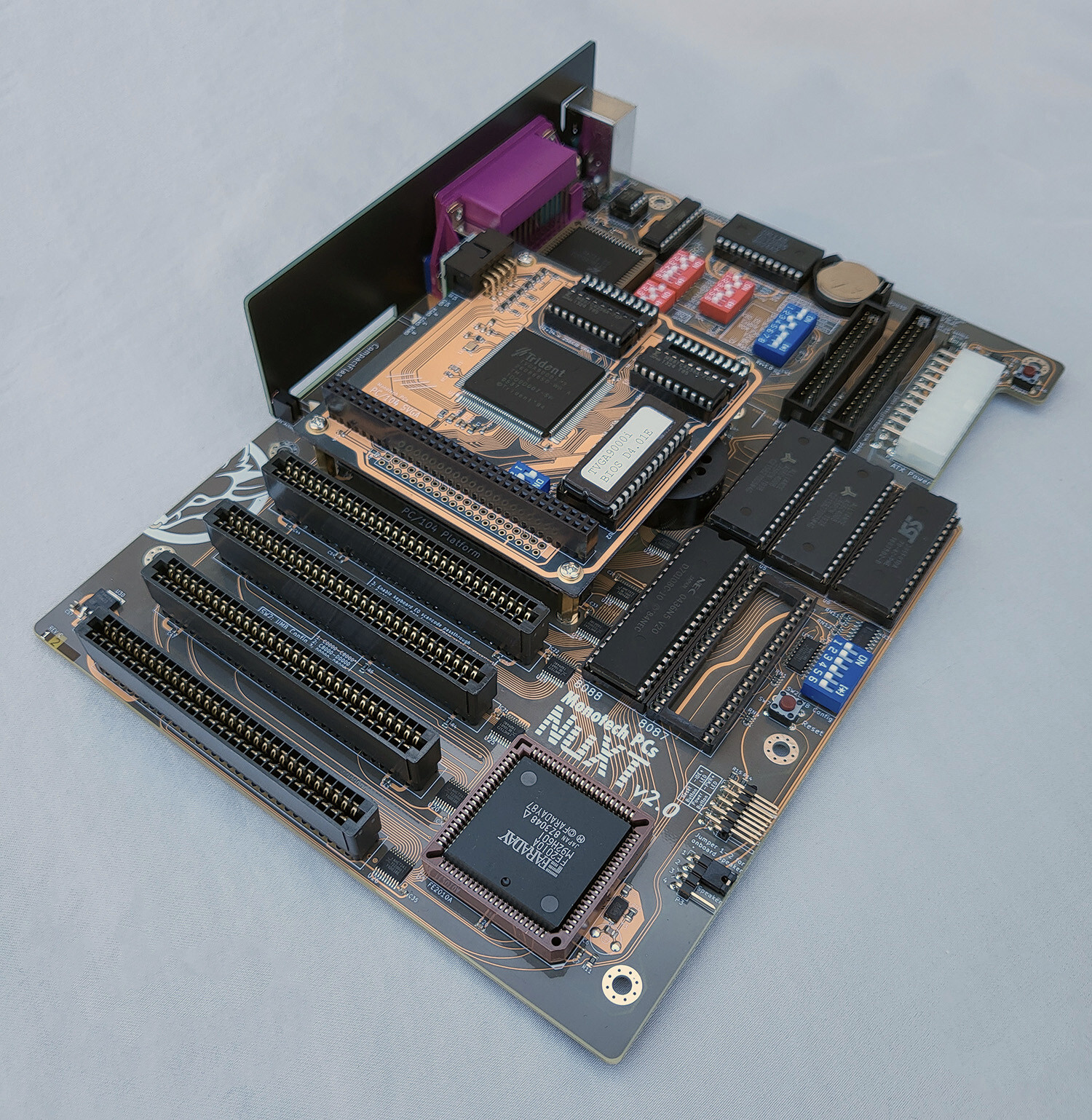 NuXT v2.0 - MicroATX Turbo XT - 10MHz, 832K, XT-IDE, Multi-IO, SVGA