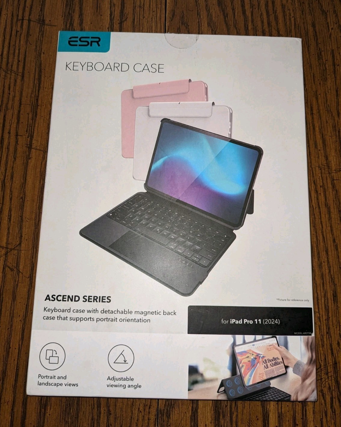 ESR Ascend iPad Pro 11 Inch Case with Keyboard M5/M4, 2025/2024, Magnetic, Black