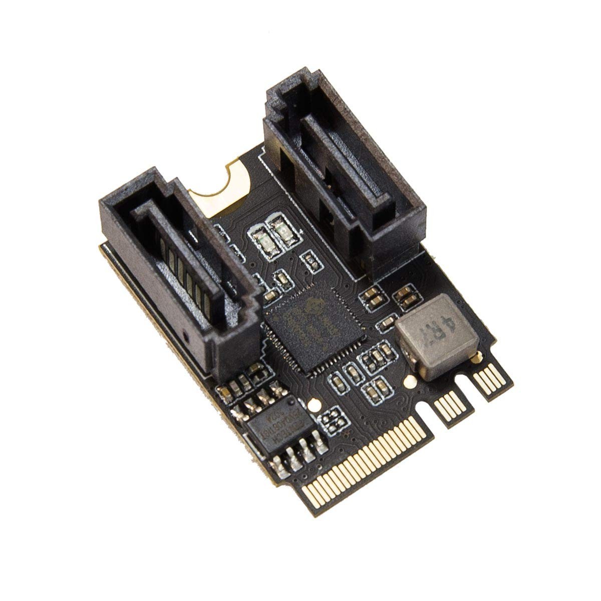 2 Ports SATA III 6Gb/s to M.2 NGFF A+E Key 22x30 2230 mm JMicron JMB582