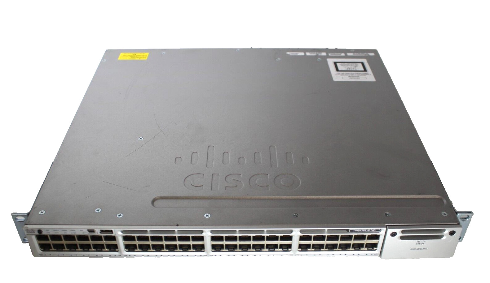 Cisco Catalyst 3850 WS-C3850-48P-S 48-Port PoE+ Network Switch w/ 2*715W PSU