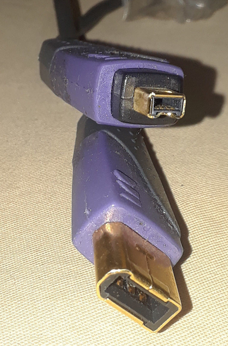Firewire Firelink Monster Cable Gold plated 7Ft. Digital 1394 Adapter Converter
