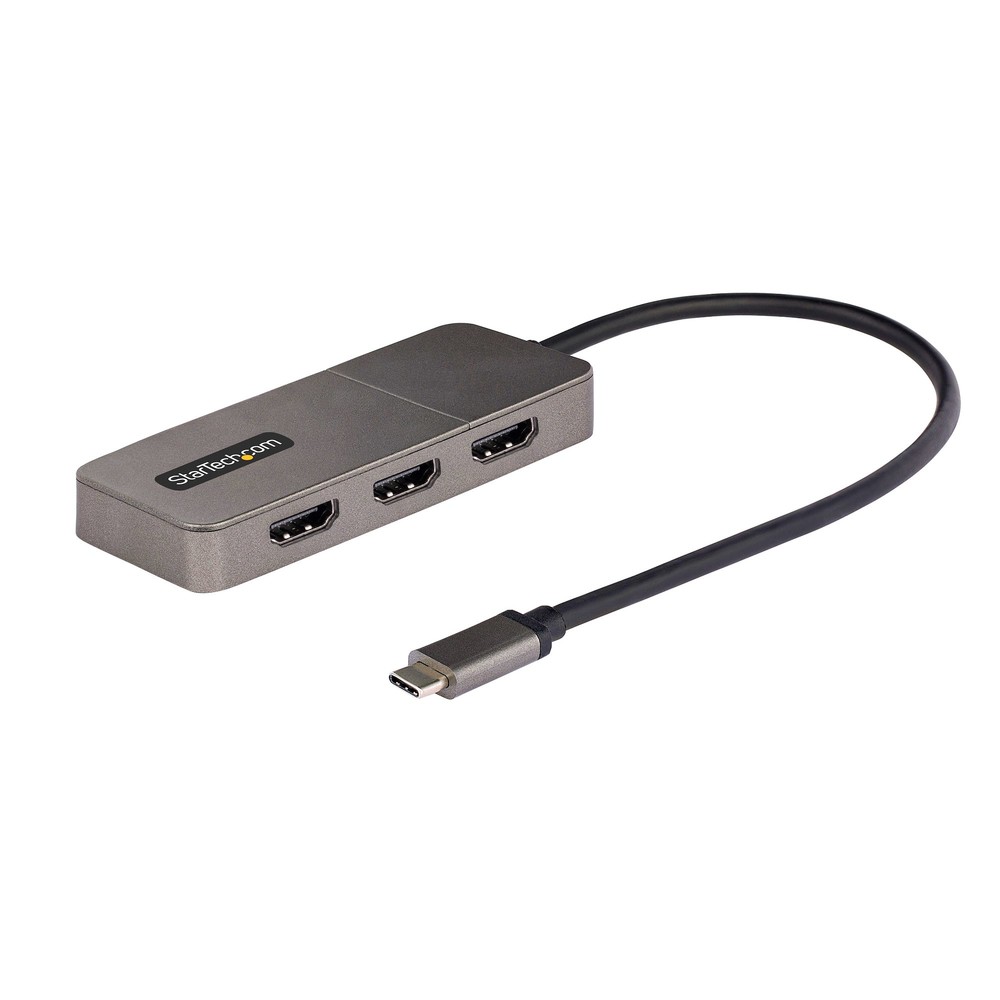 Startech Mst14Cd123Hd 3-Port Usb-C Mst Hub Hdmi Triple 4K 60Hz Windows Only