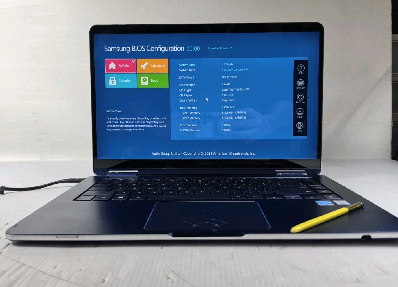Samsung Notebook 9 Pen Touchscreen 2-in-1 Motherboard NP930SBE-K01US