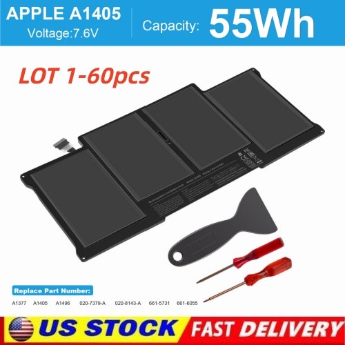 LOT A1405 Battery A1496 for MacBook Air 13'' A1466 Mid 2012 2013,Early 2015 55Wh